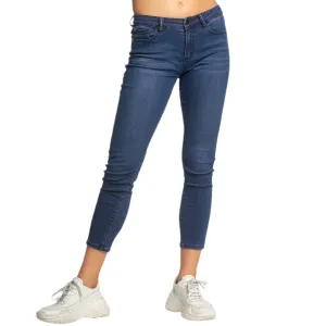 Emile Jean Mid Rise Skinny - Dark Denim.