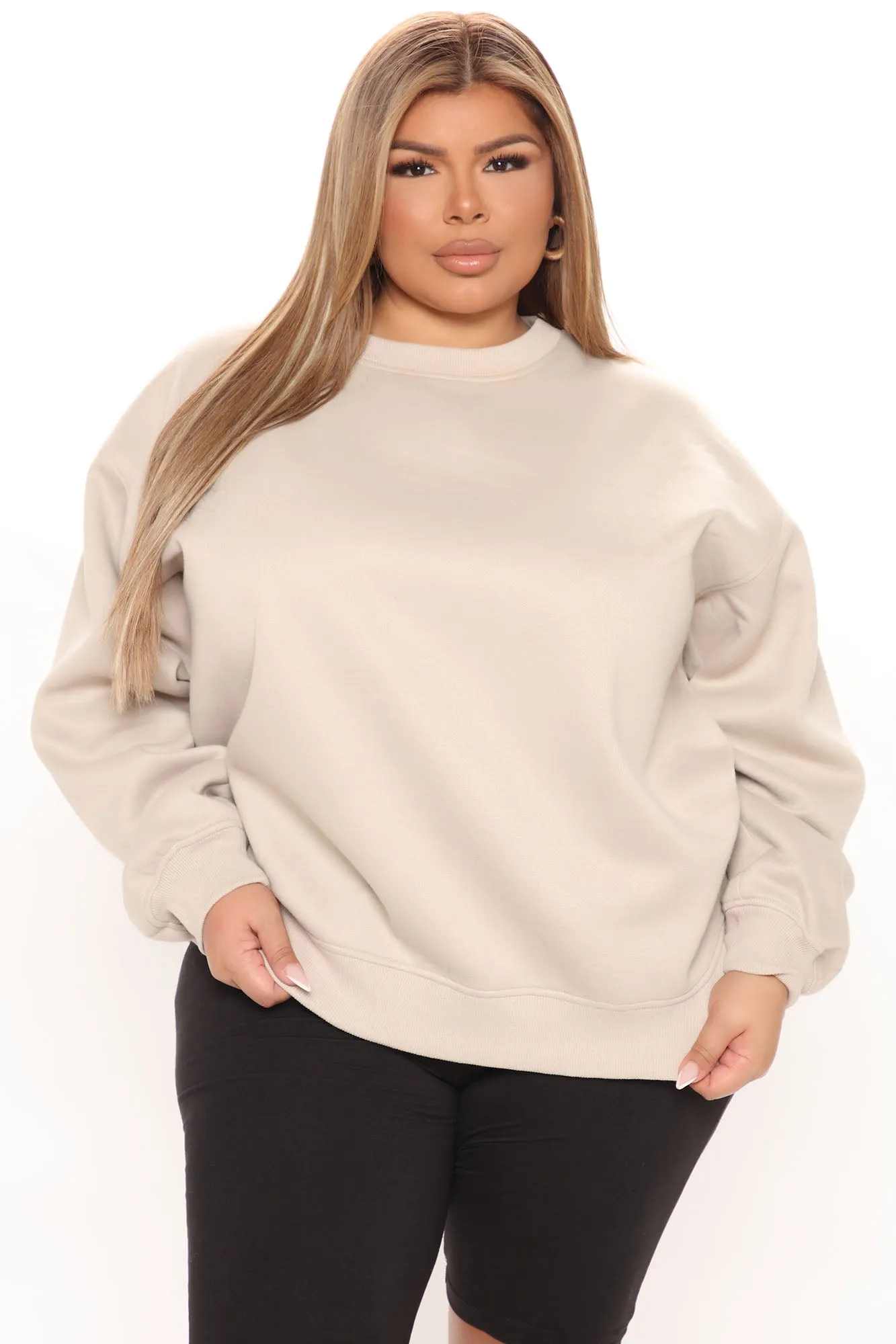 1 800 Smile Happy Face Sweatshirt - Khaki