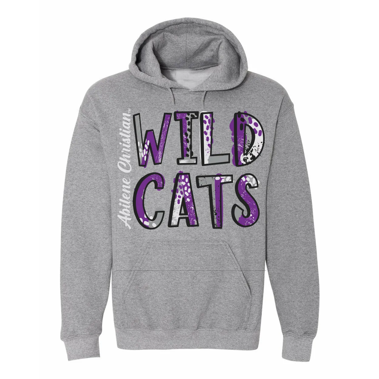 Abilene Christian University Wildcats - Splatter Hoodie