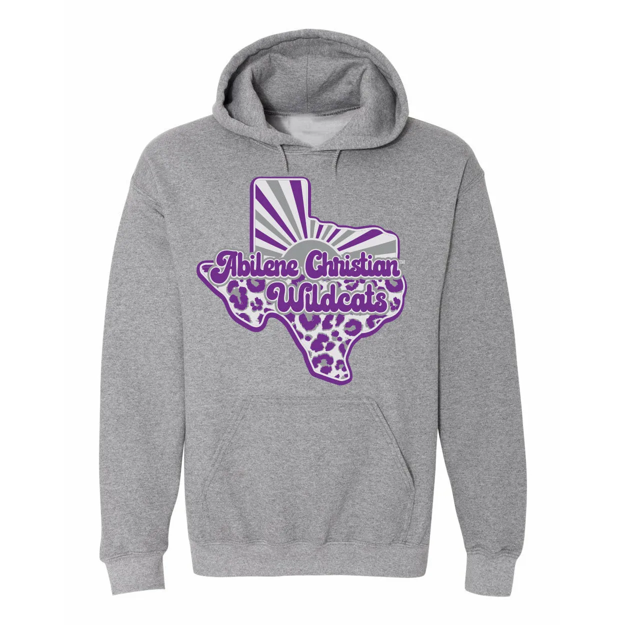 Abilene Christian University Wildcats - Texas Sunray Hoodie