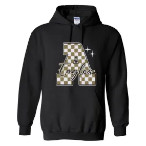 Abilene High Eagles - Checkered Letter Hoodie