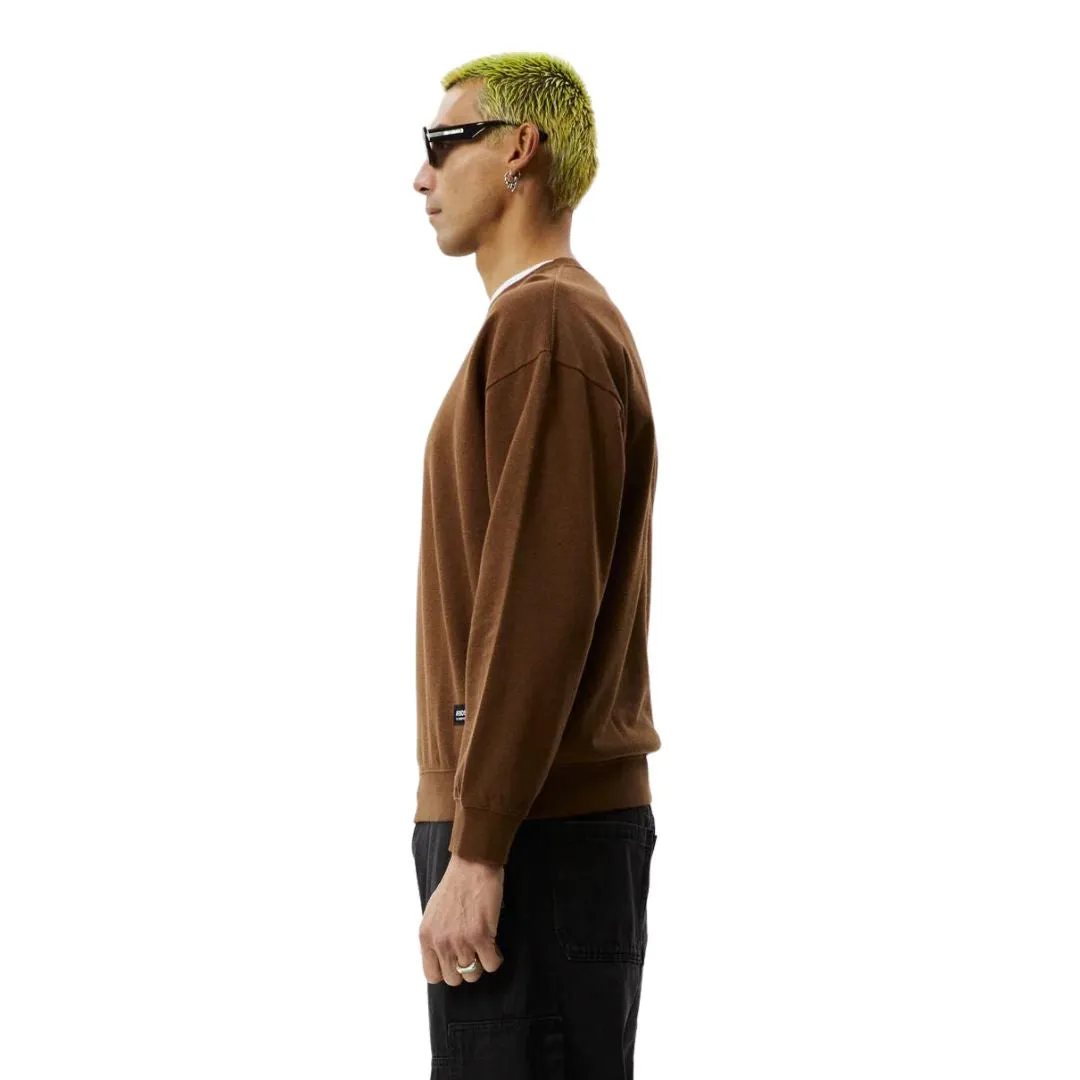 Afends Indica Hemp Crew Neck Jumper - Toffee