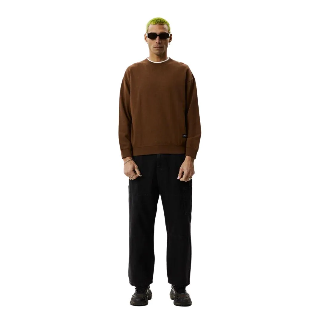 Afends Indica Hemp Crew Neck Jumper - Toffee