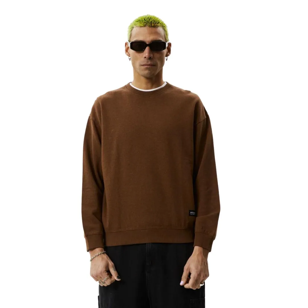 Afends Indica Hemp Crew Neck Jumper - Toffee