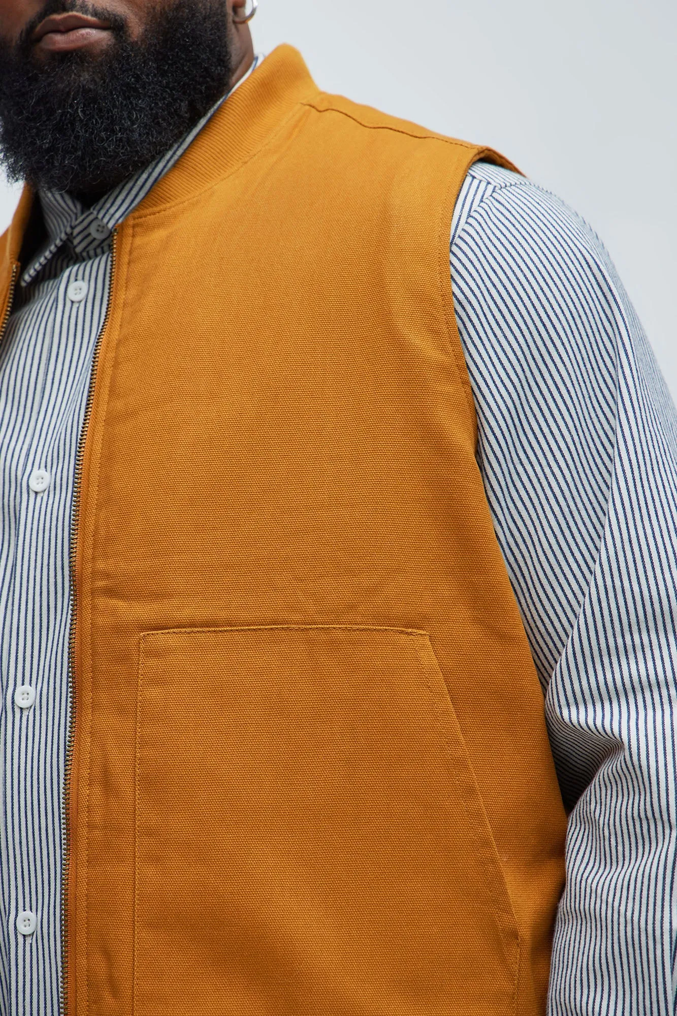 Alexander Utility Canvas Vest - Tan