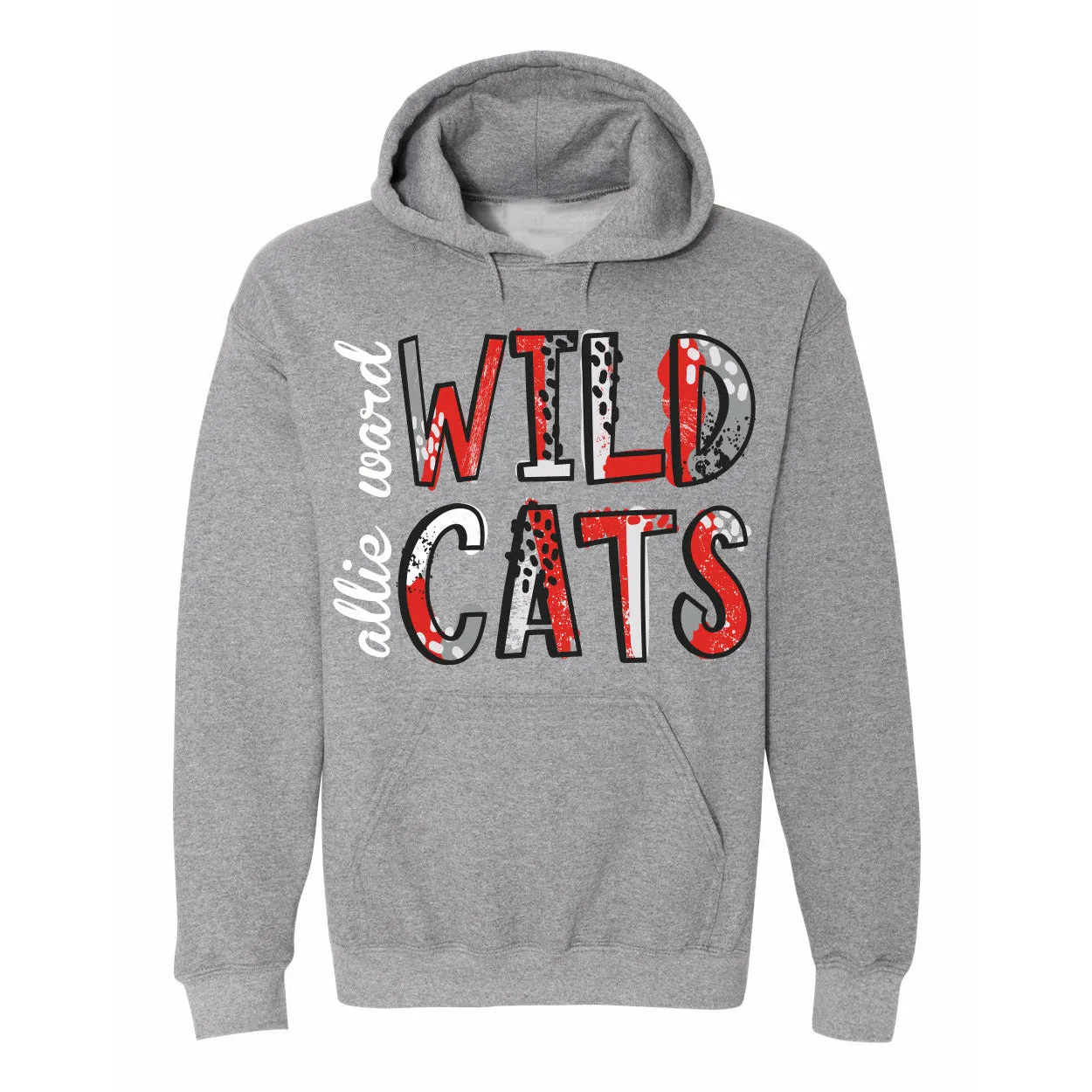 Allie Ward Wildcats - Splatter Hoodie