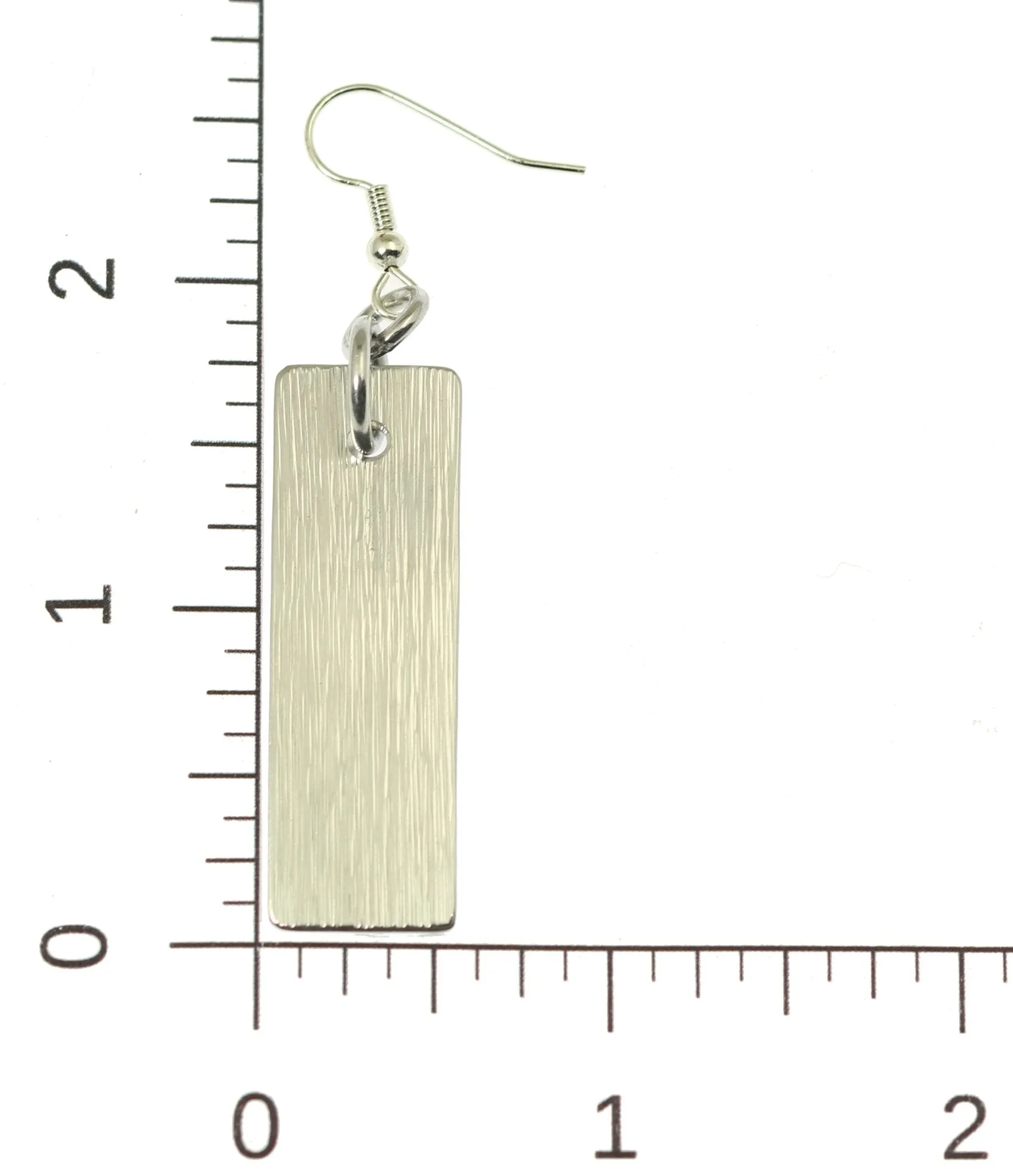 Aluminum Bark Dangle Earrings