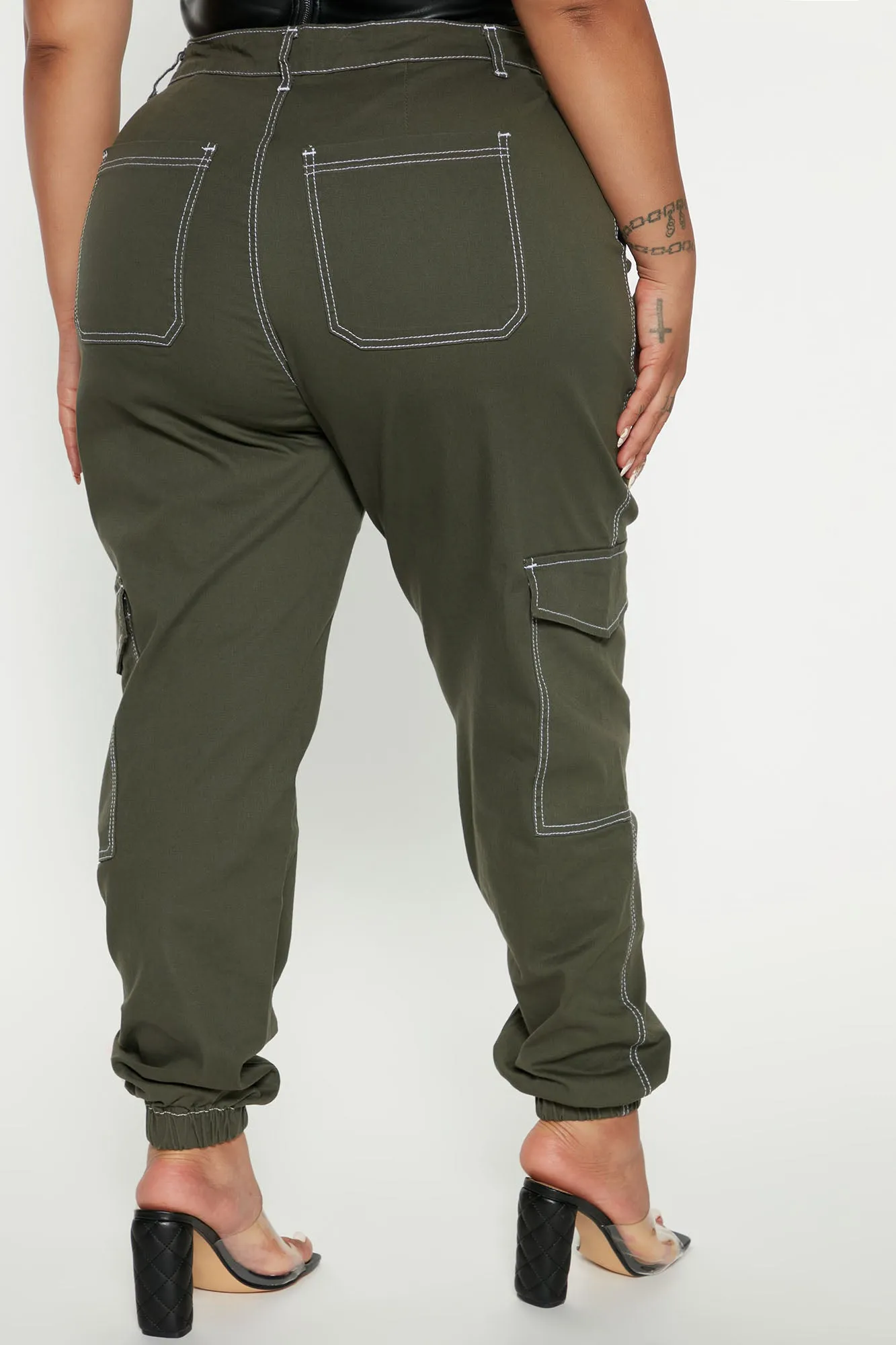 Always Good Vibes Cargo Pants 30 - Olive