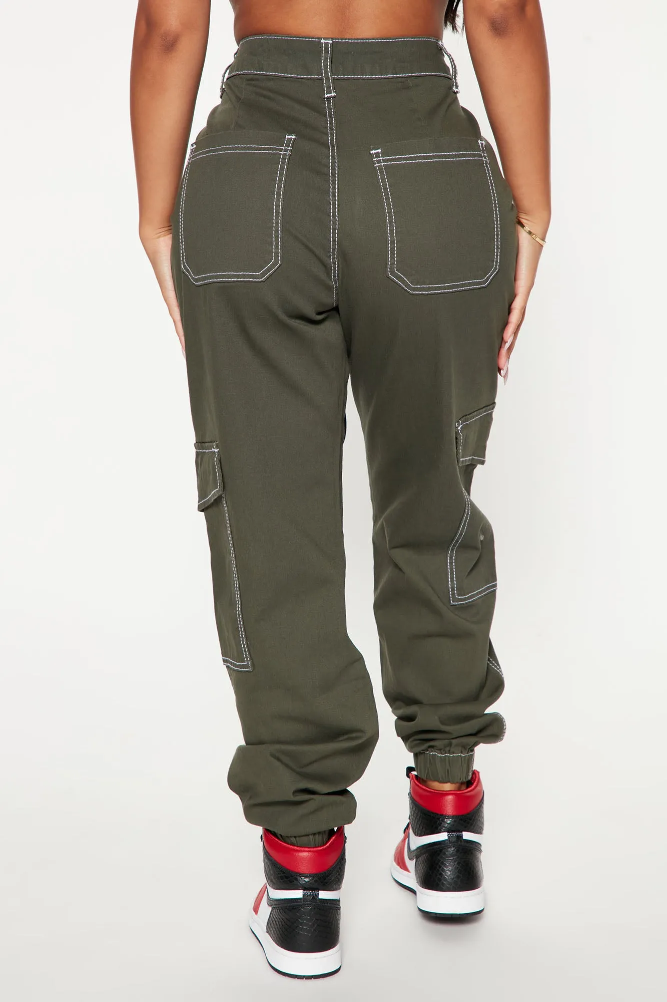 Always Good Vibes Cargo Pants 30 - Olive