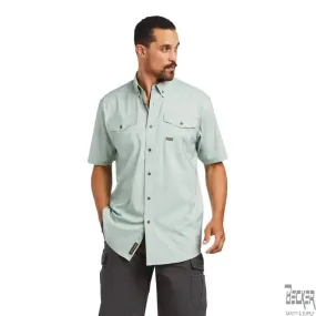 ARIAT - Rebar Made Tough VentTEK DuraStretch Work Shirt-Green Bay Heather