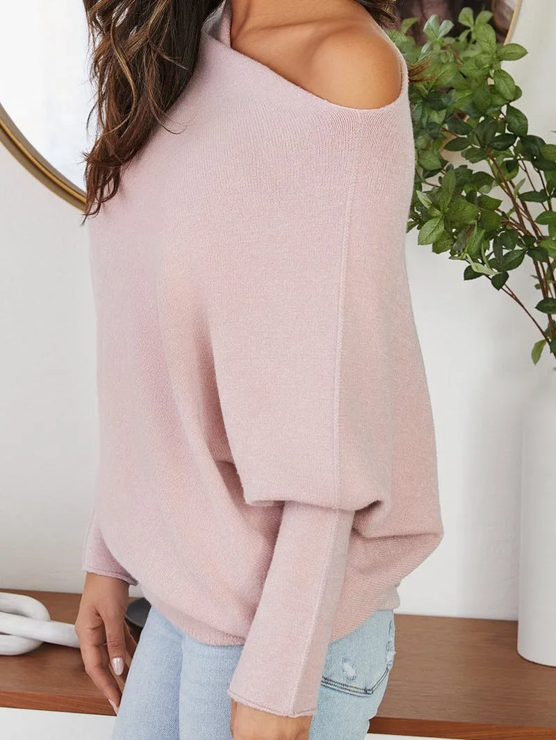 Asymmetrical Aura Sweater - Blush