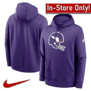 AVAILABLE IN-STORE ONLY! Minnesota Vikings Nike Purple Rewind Club Logo Hoodie