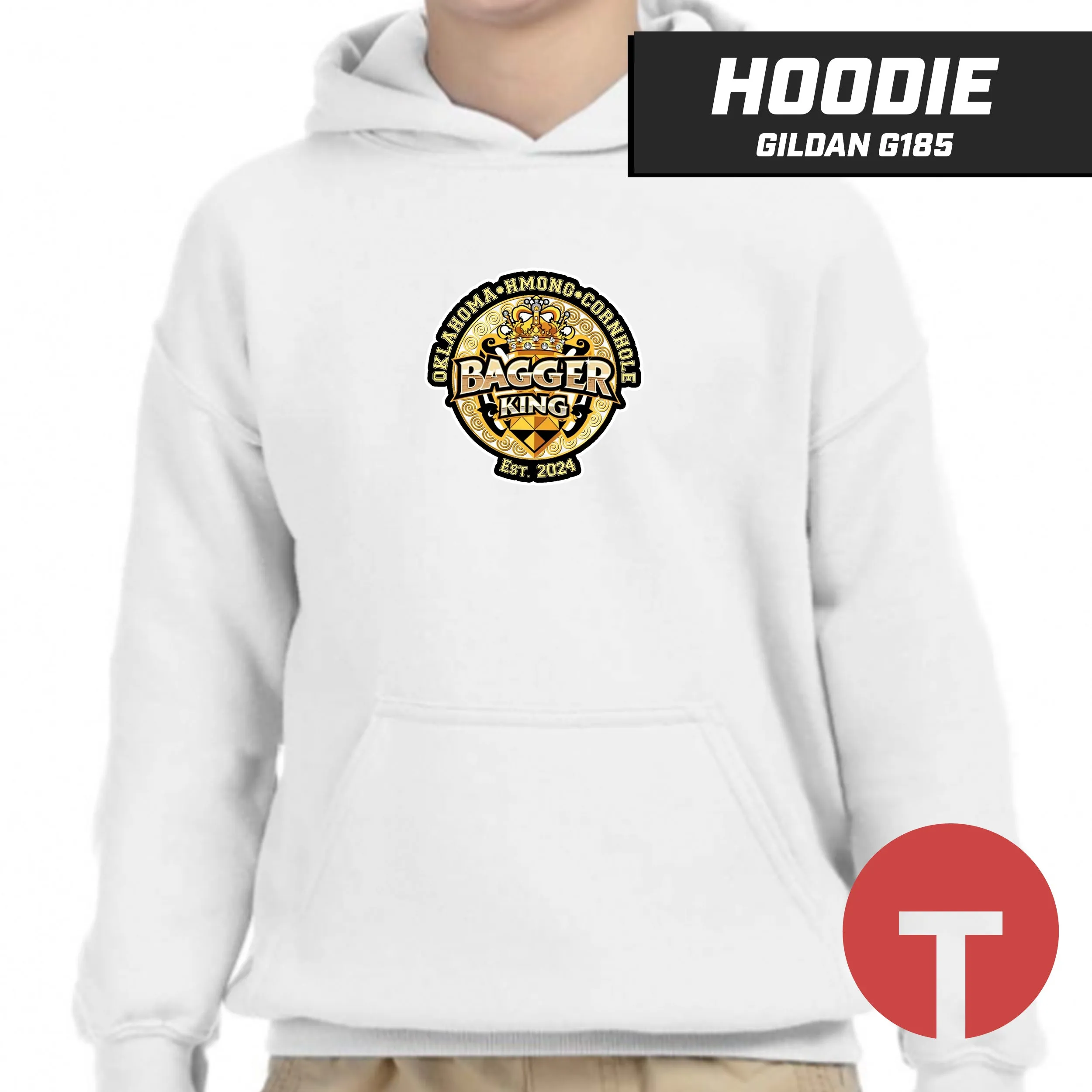 Bagger King - Oklahoma Hmong Cornhole - Hoodie Gildan G185