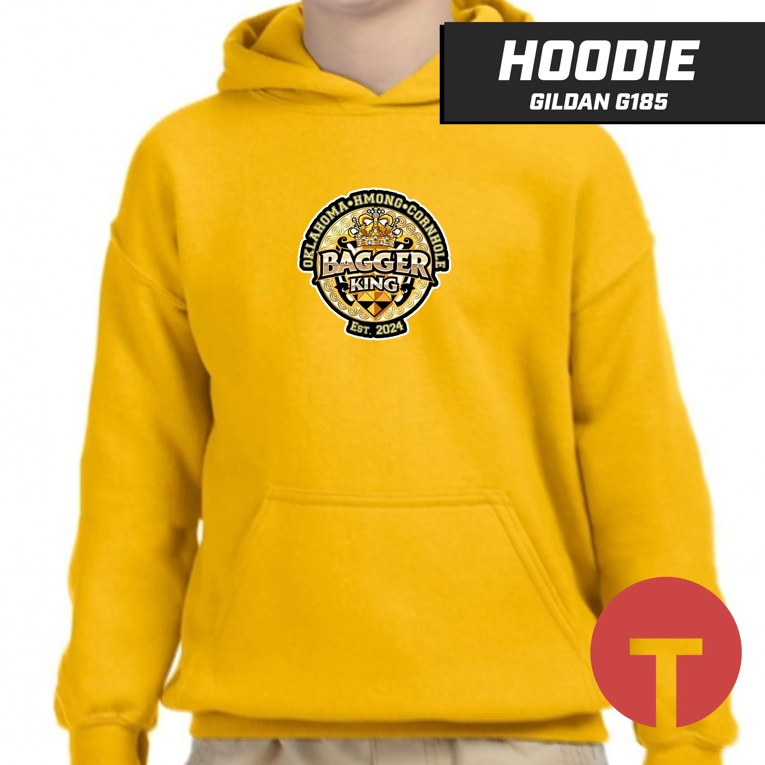 Bagger King - Oklahoma Hmong Cornhole - Hoodie Gildan G185