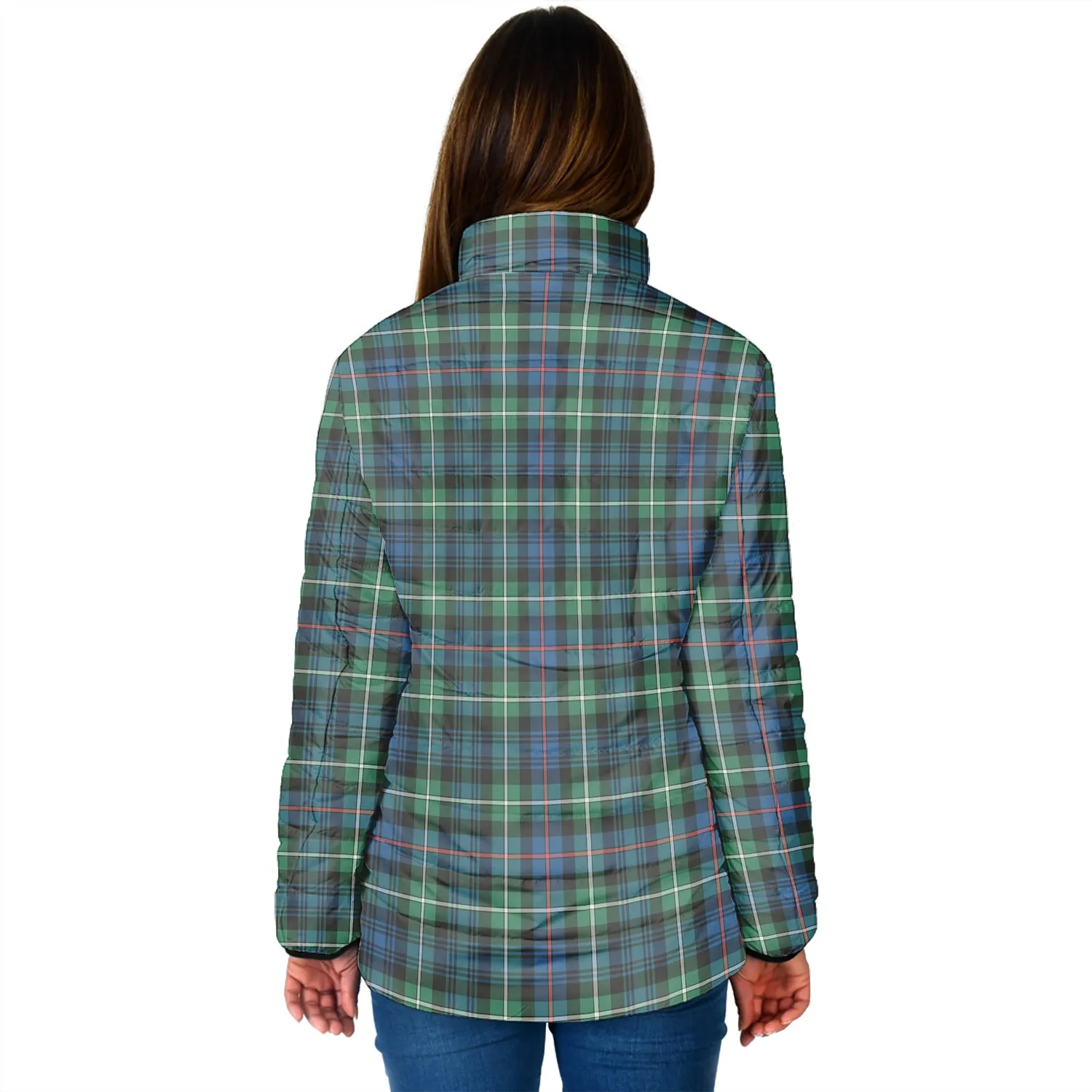 Baillie Ancient Tartan Padded Jacket with Family Crest