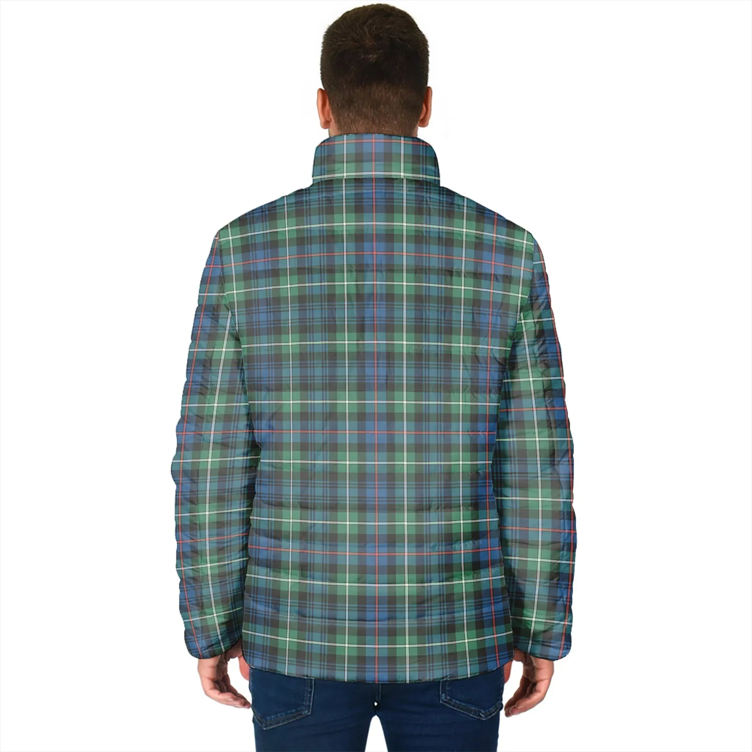 Baillie Ancient Tartan Padded Jacket with Family Crest