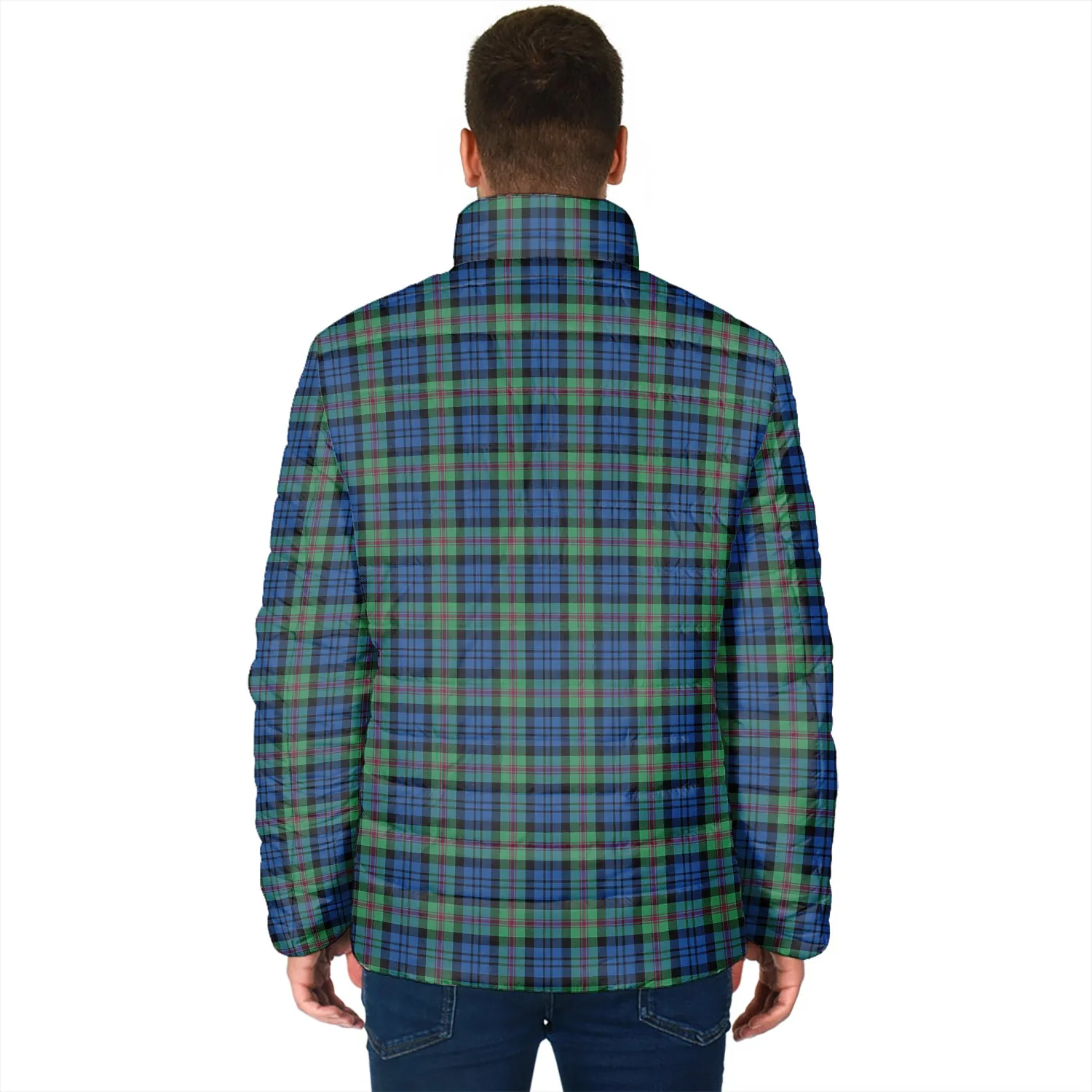 Baird Ancient Tartan Padded Jacket with Family Crest