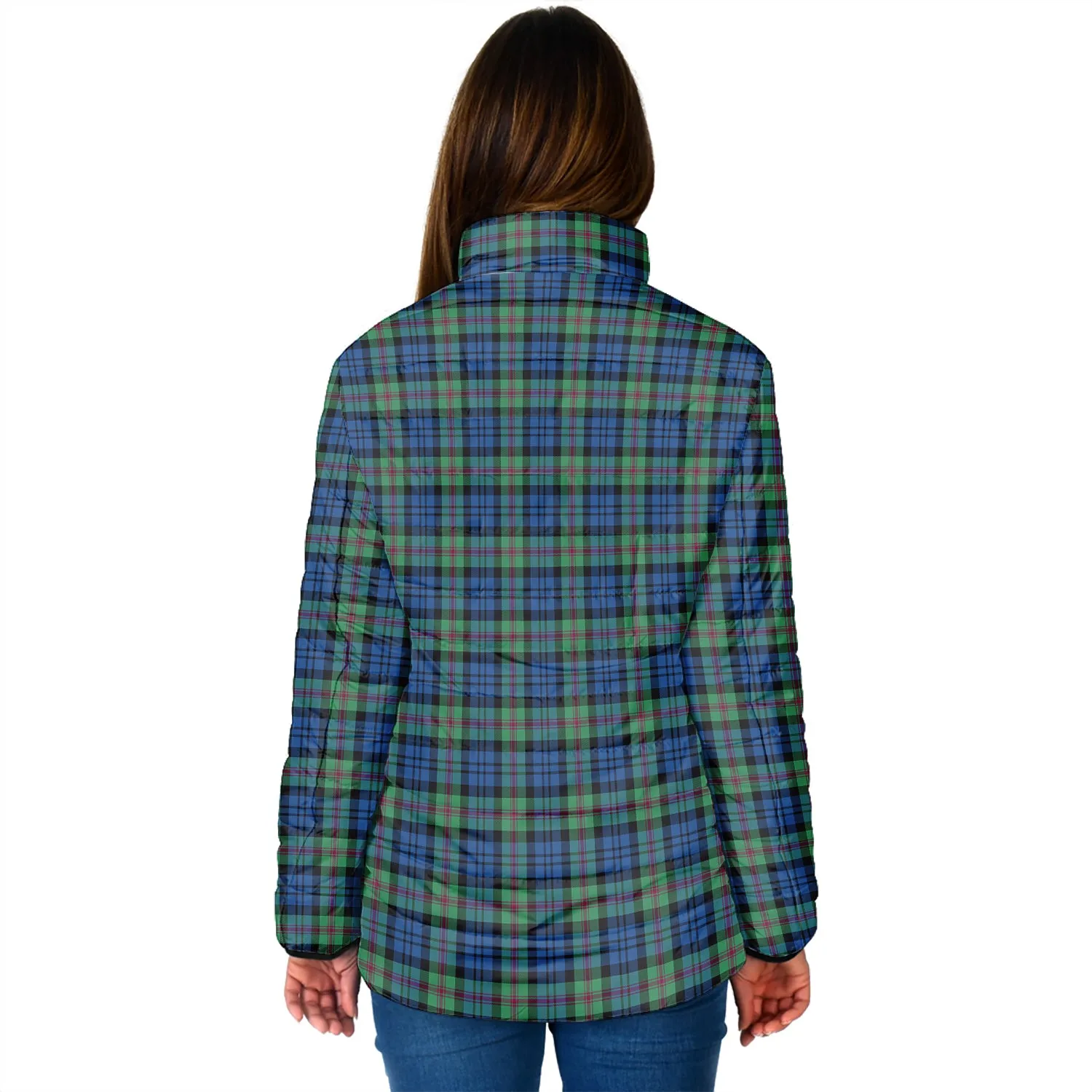 Baird Ancient Tartan Padded Jacket with Family Crest