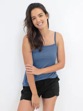 Bamboo Lounge Around Tank | Slate Blue