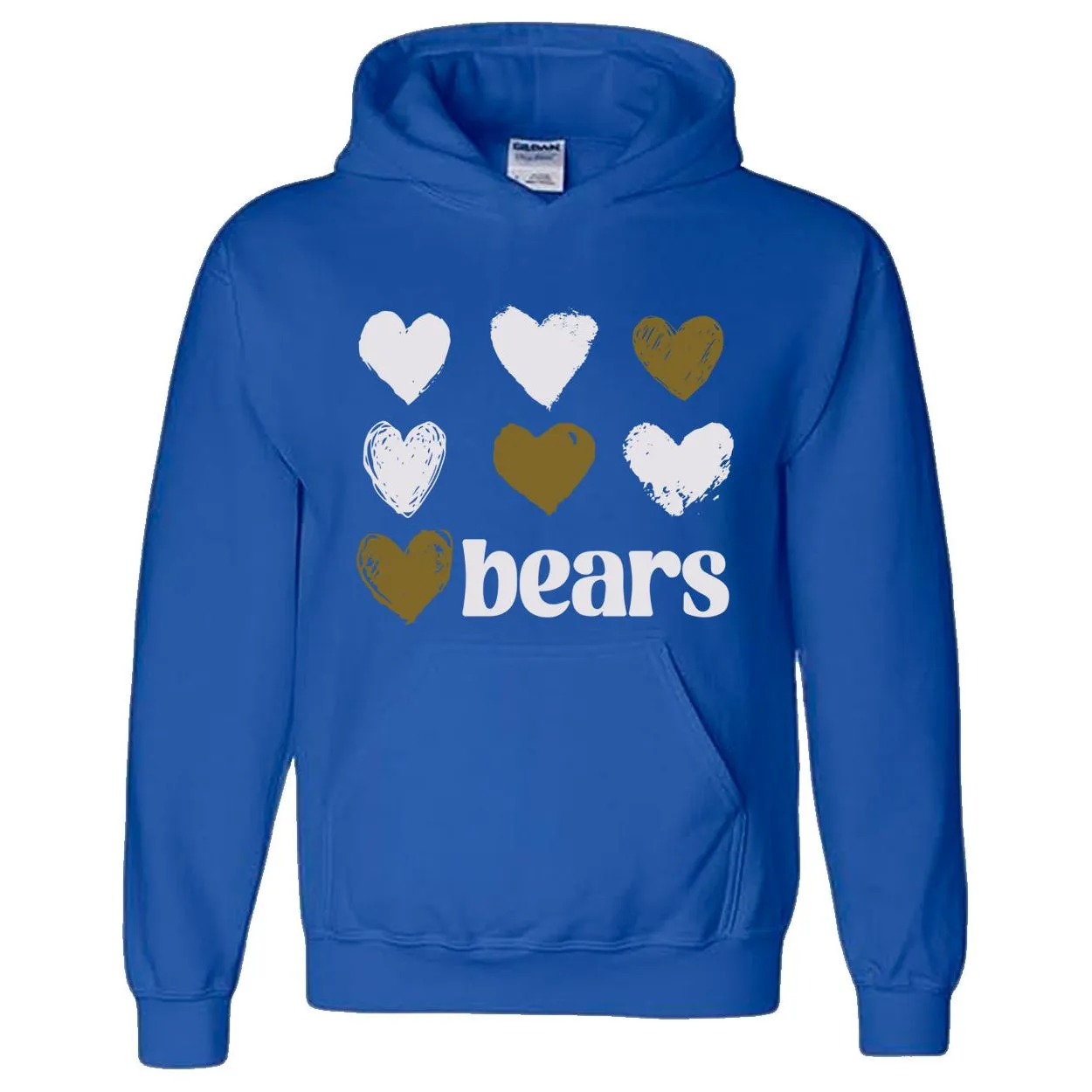 Bassetti Bears - Foil Hearts Hoodie