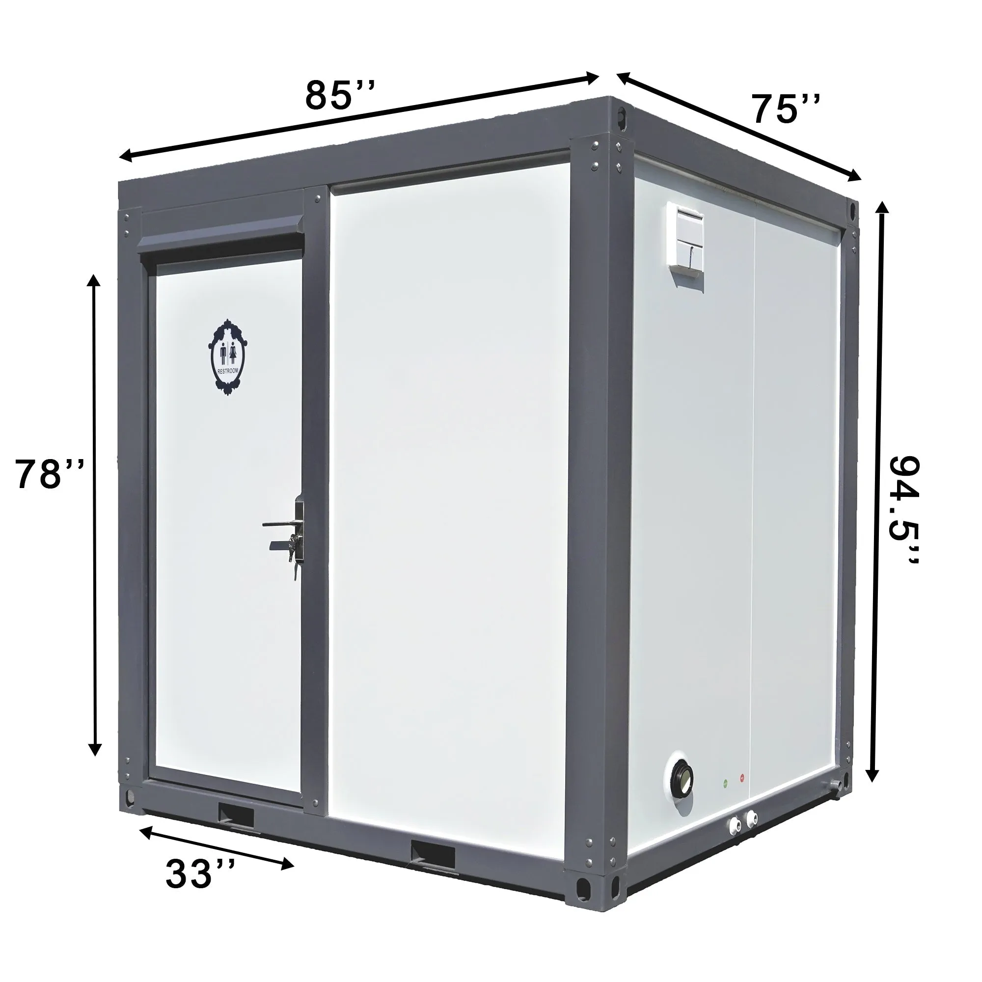 Bastone 2 Private [AS-IS] Portable Restroom w/ Showers D_PM000124