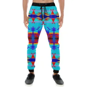 Between the Mountains Blue Men's Sweatpants