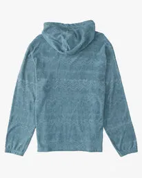 Billabong Flecker Jacquard Pullover Hoodie - Smoke Blue