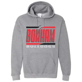 Bonham Bulldogs - Split Stripe Hoodie