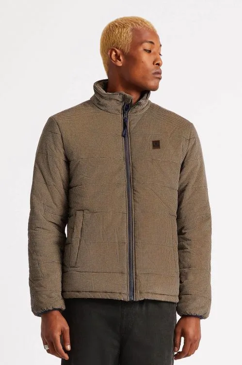 BRIXTON CASS PUFFER JACKET - NAVY/KHAKI