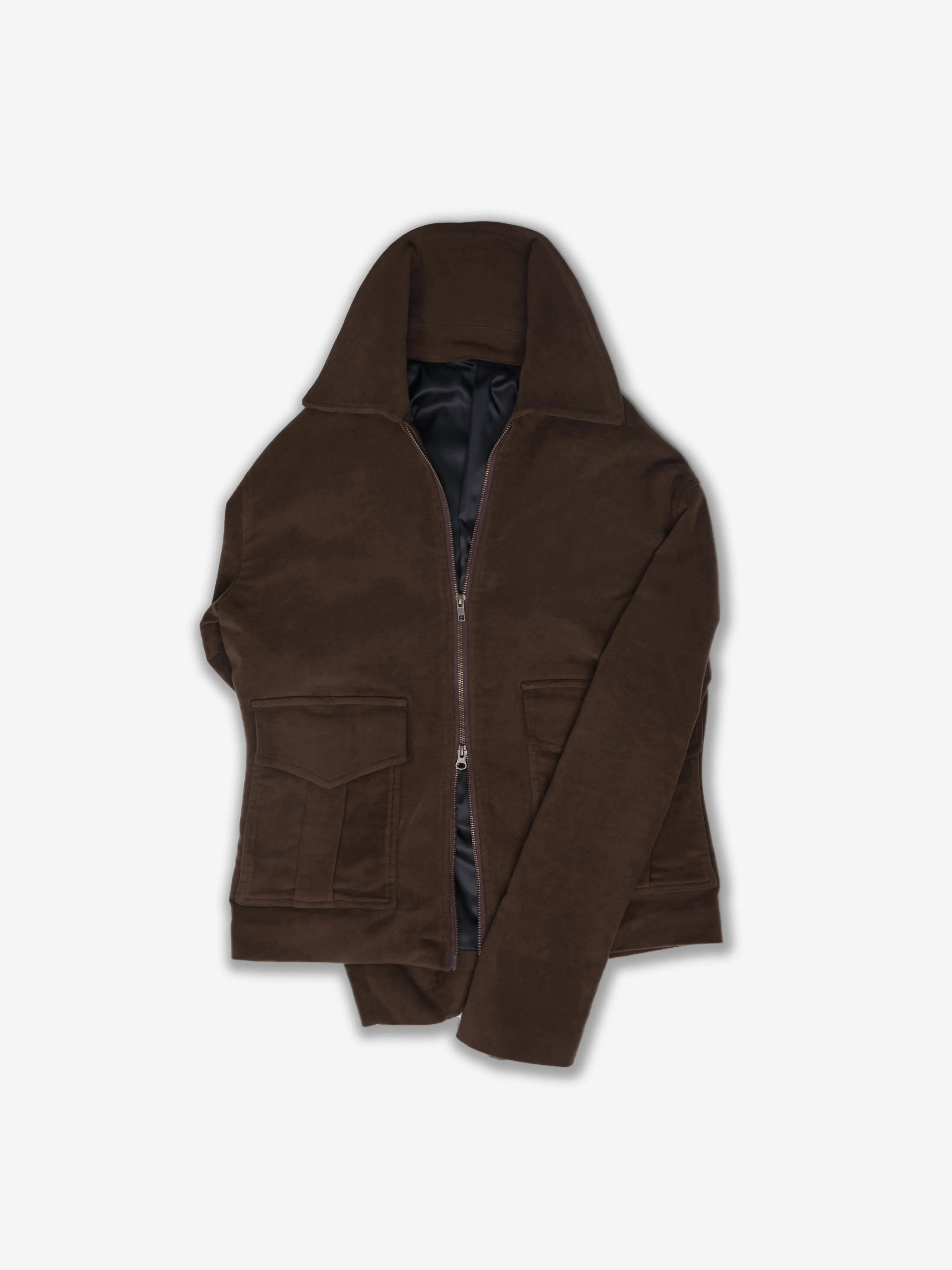 Brown Moleskin Flight Jacket