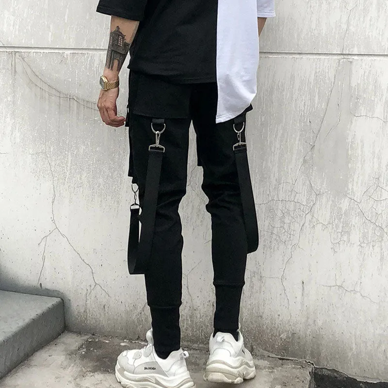 Cargo Pants for Men Techwear Hip Hop Harem Pants