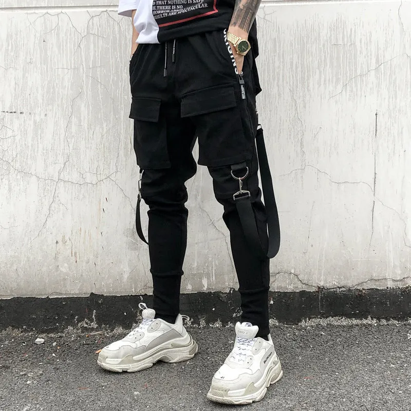 Cargo Pants for Men Techwear Hip Hop Harem Pants