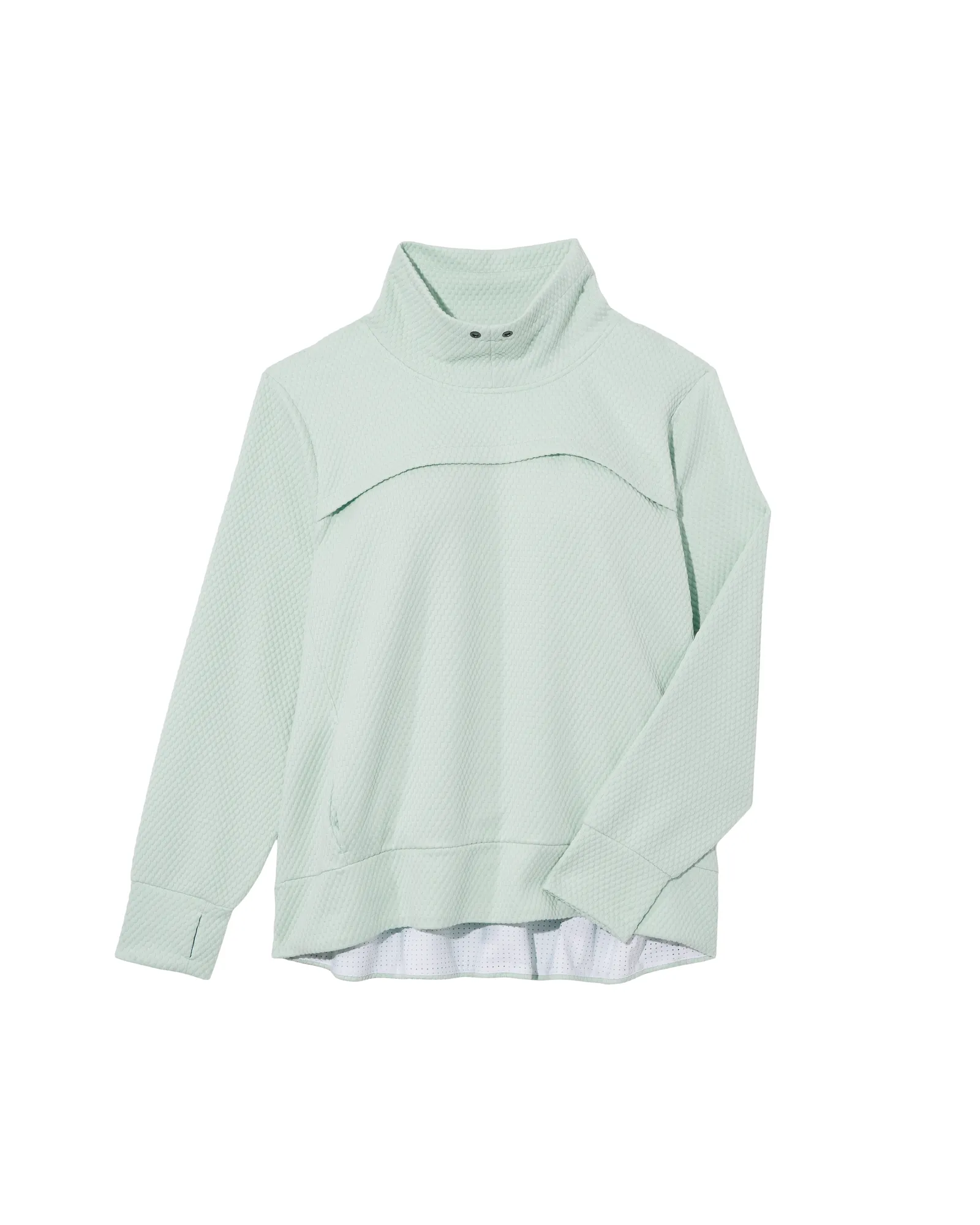 Carnation Turtle Neck Sweatshirt | Light Blue