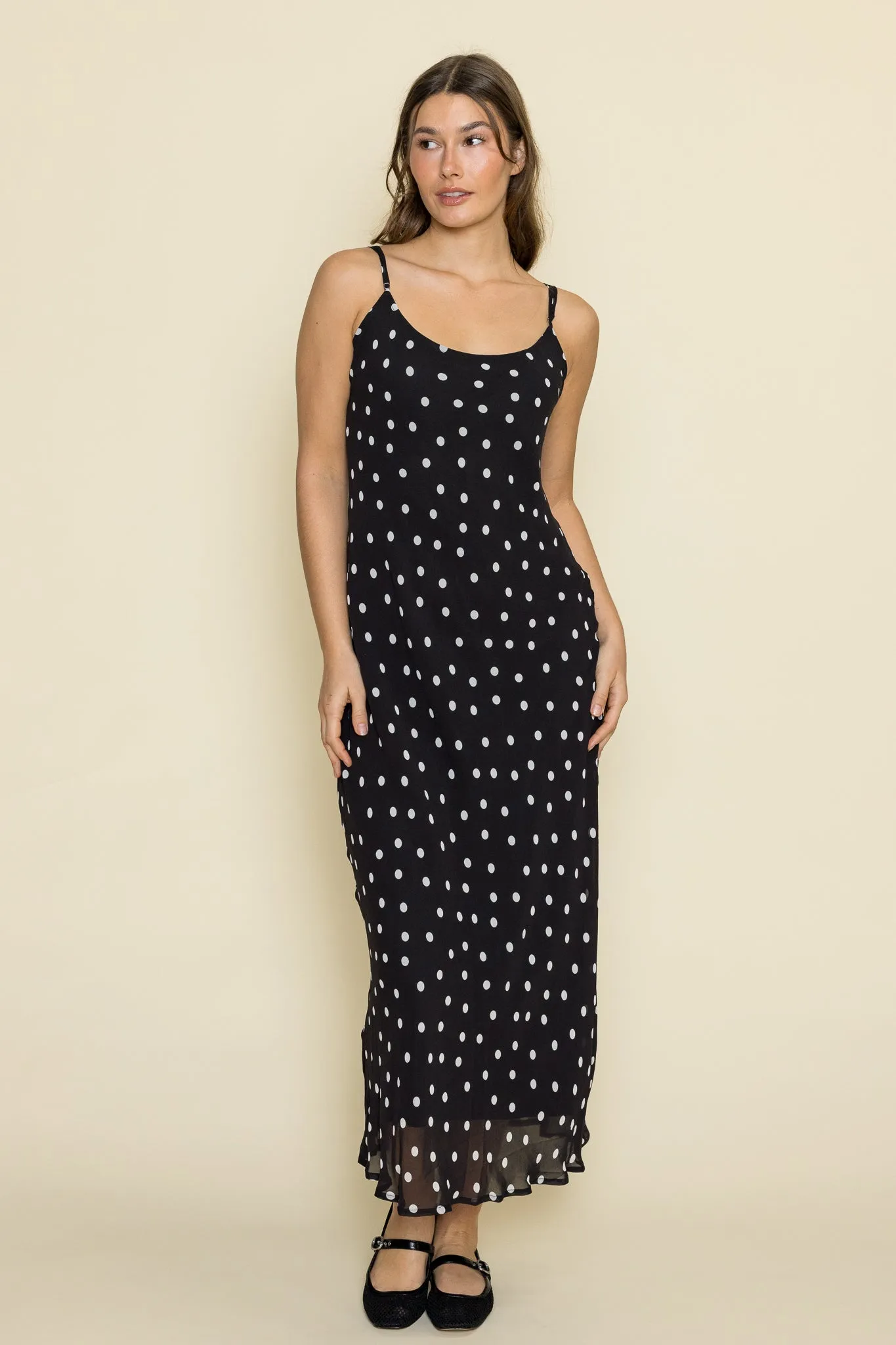 Cecily Polka Dot Slip Dress