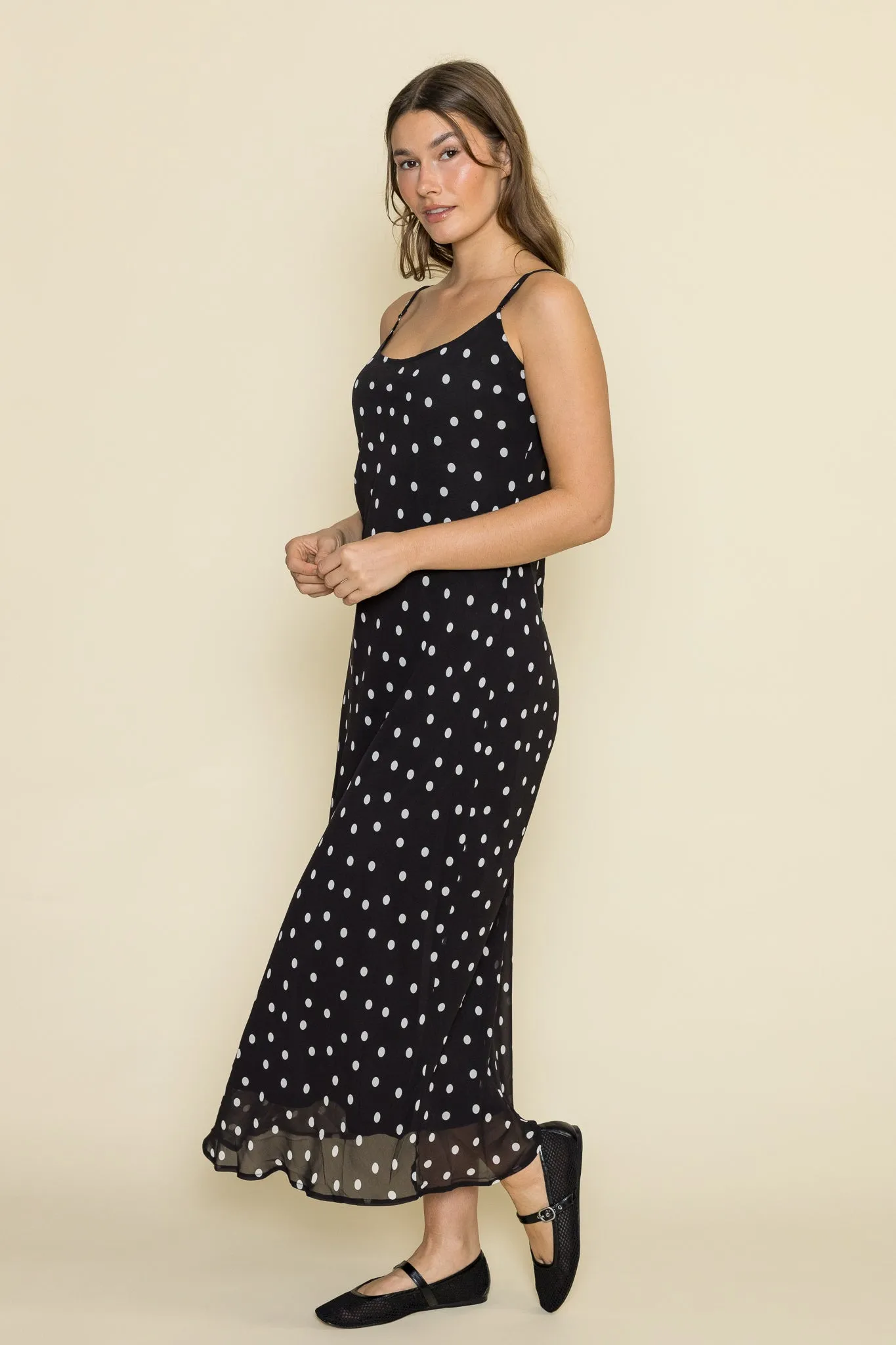 Cecily Polka Dot Slip Dress