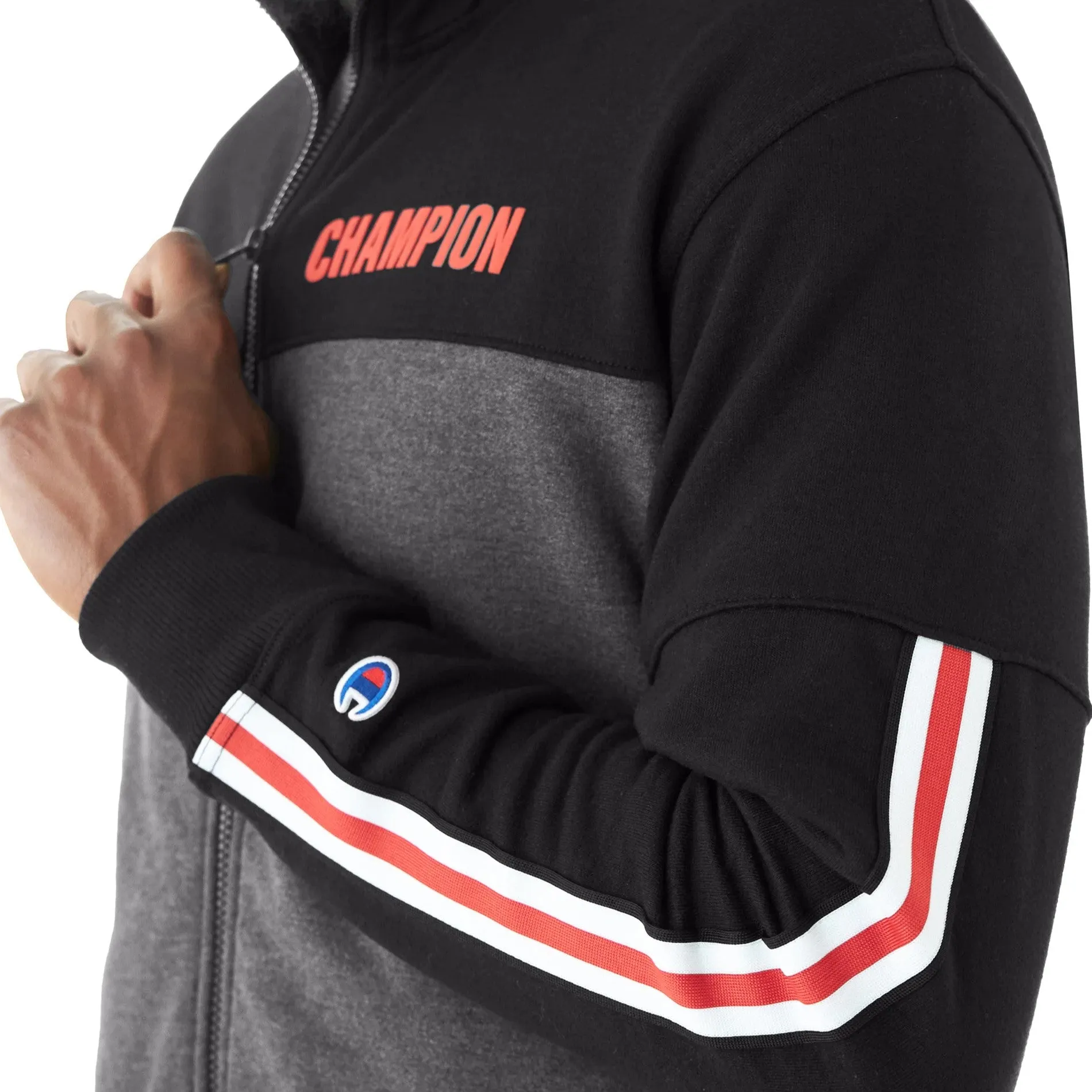 CHAMPION Powerblend Warm Up Jacket Block Logo