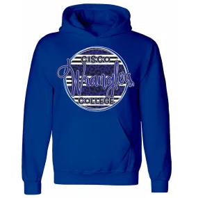 Cisco College Wranglers - Animal Print Stripe Circle Hoodie