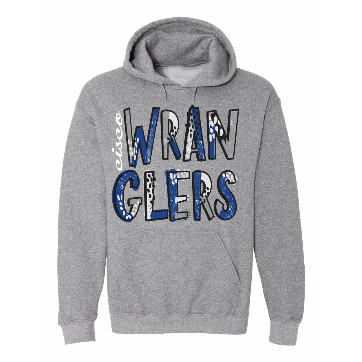 Cisco College Wranglers - Splatter Hoodie