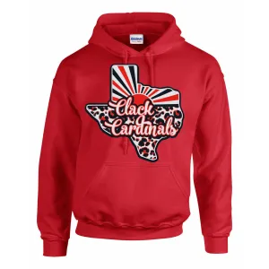 Clack Cardinals - Texas Sunray Hoodie