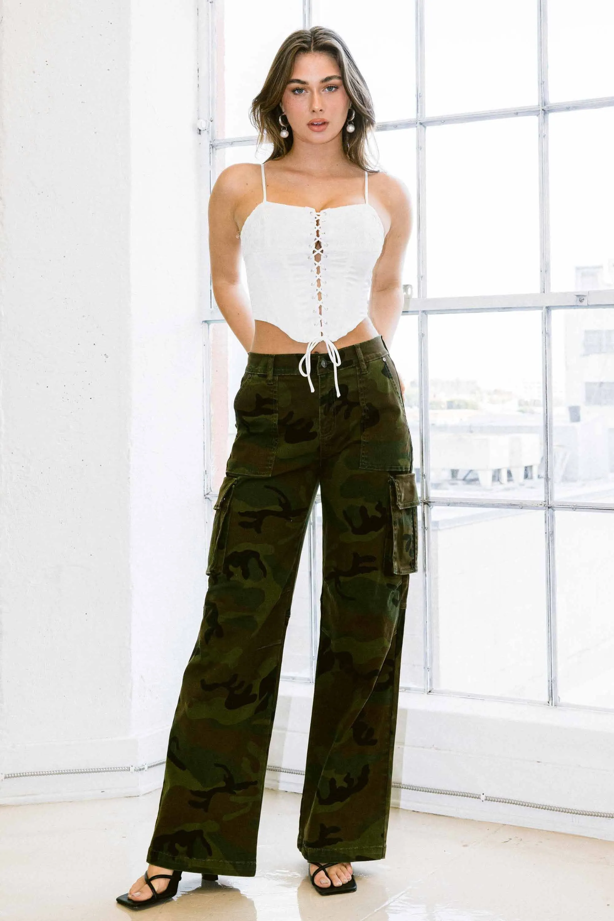 Color Pops Cargo Pants