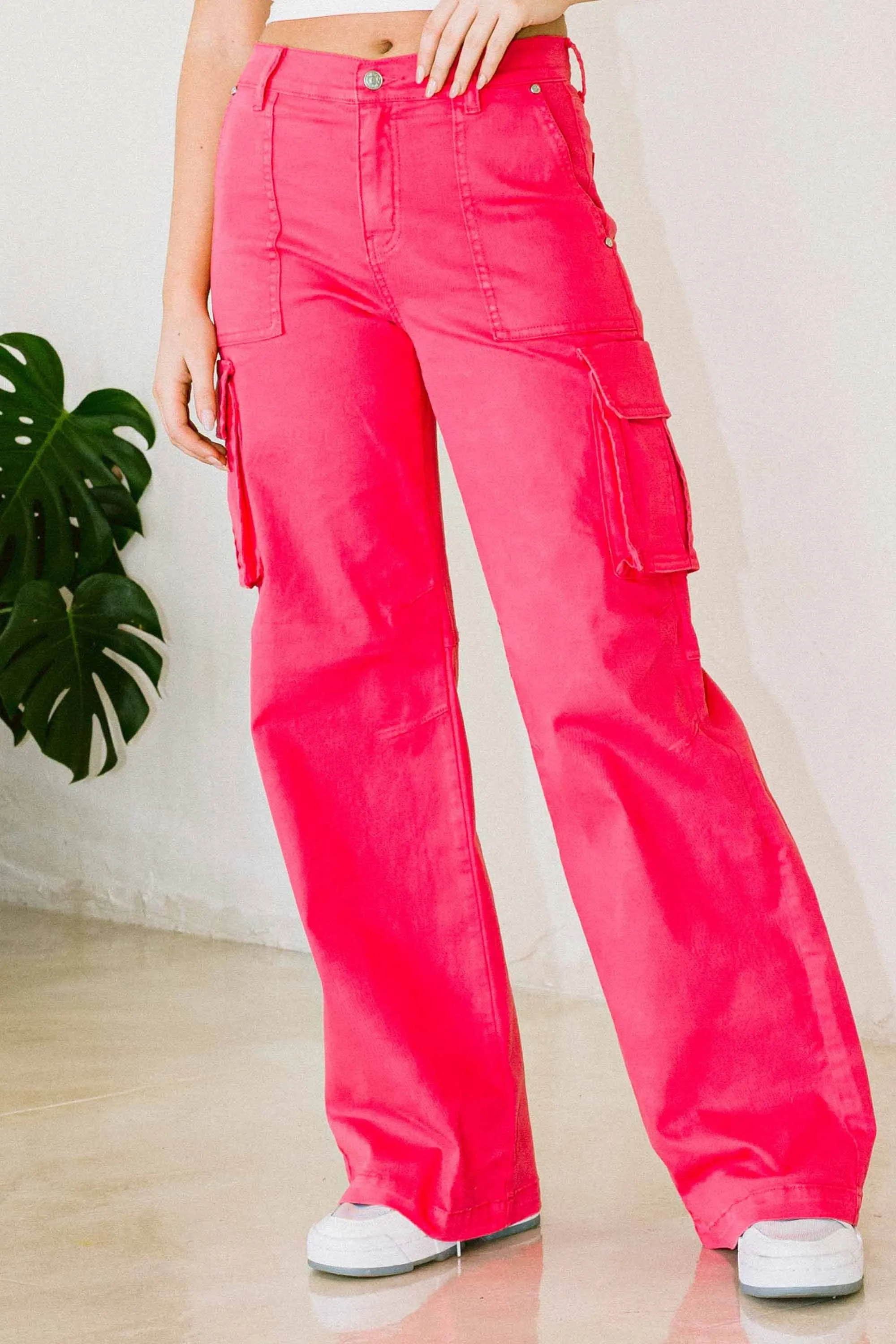 Color Pops Cargo Pants