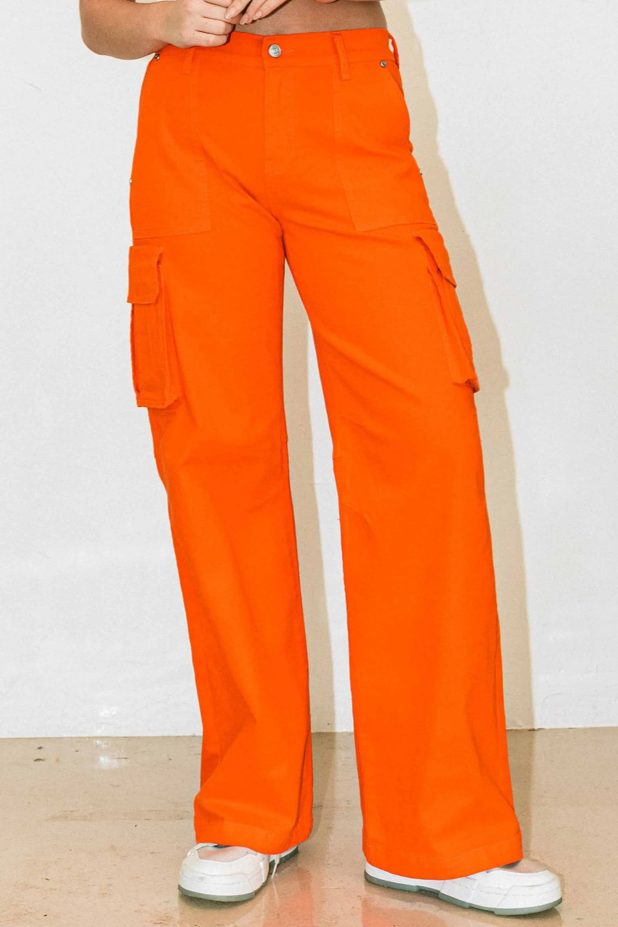 Color Pops Cargo Pants