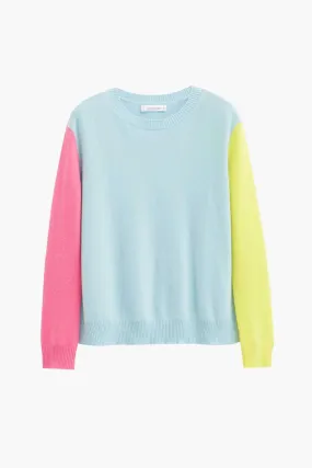 Colour Block Sweater, Mint