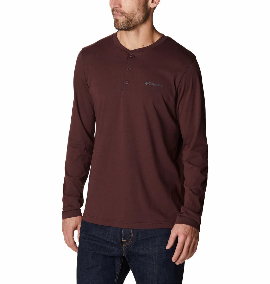 Columbia Mens Thistletown Hills Long Sleeve Henley Shirt