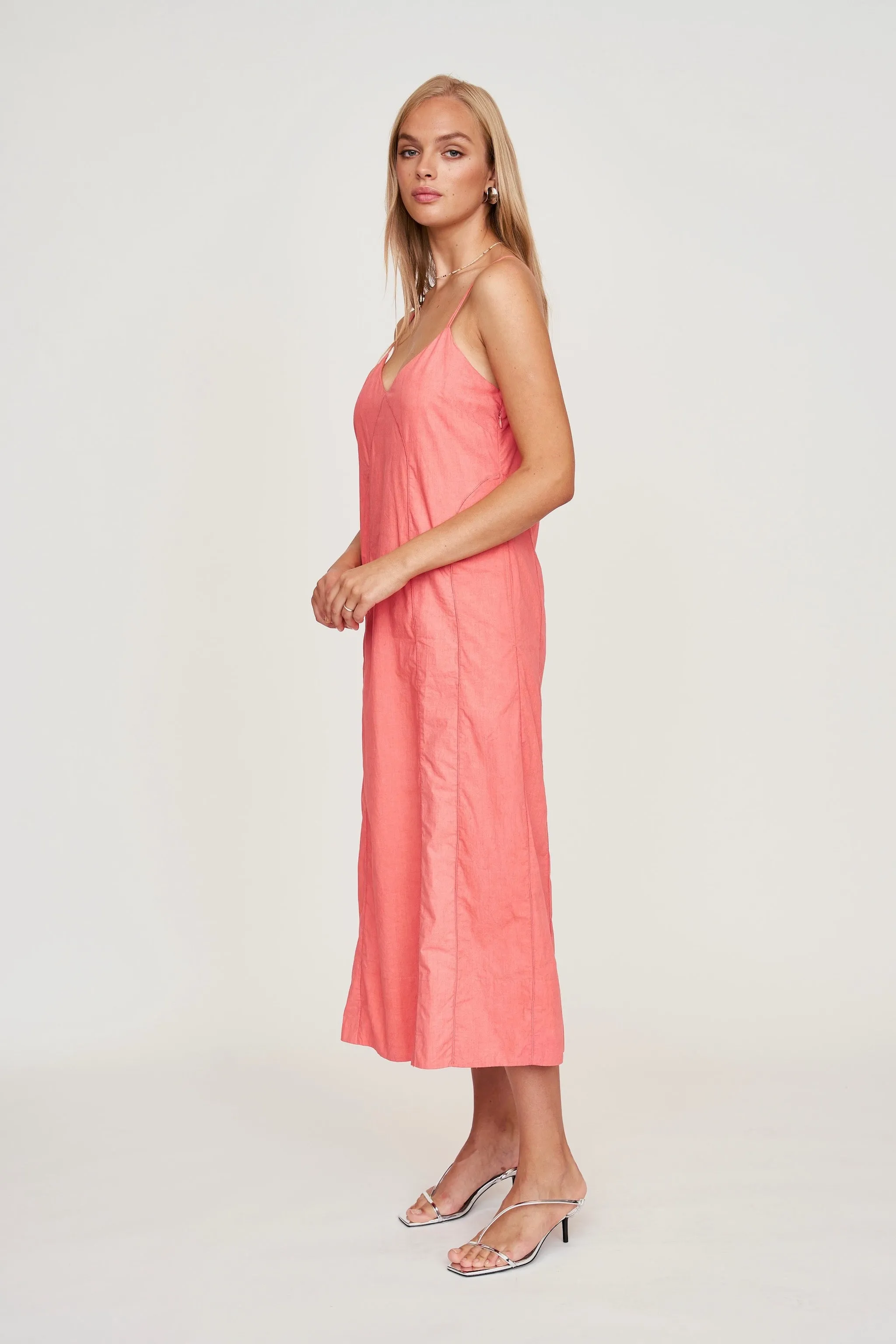 Como Dress in Coral