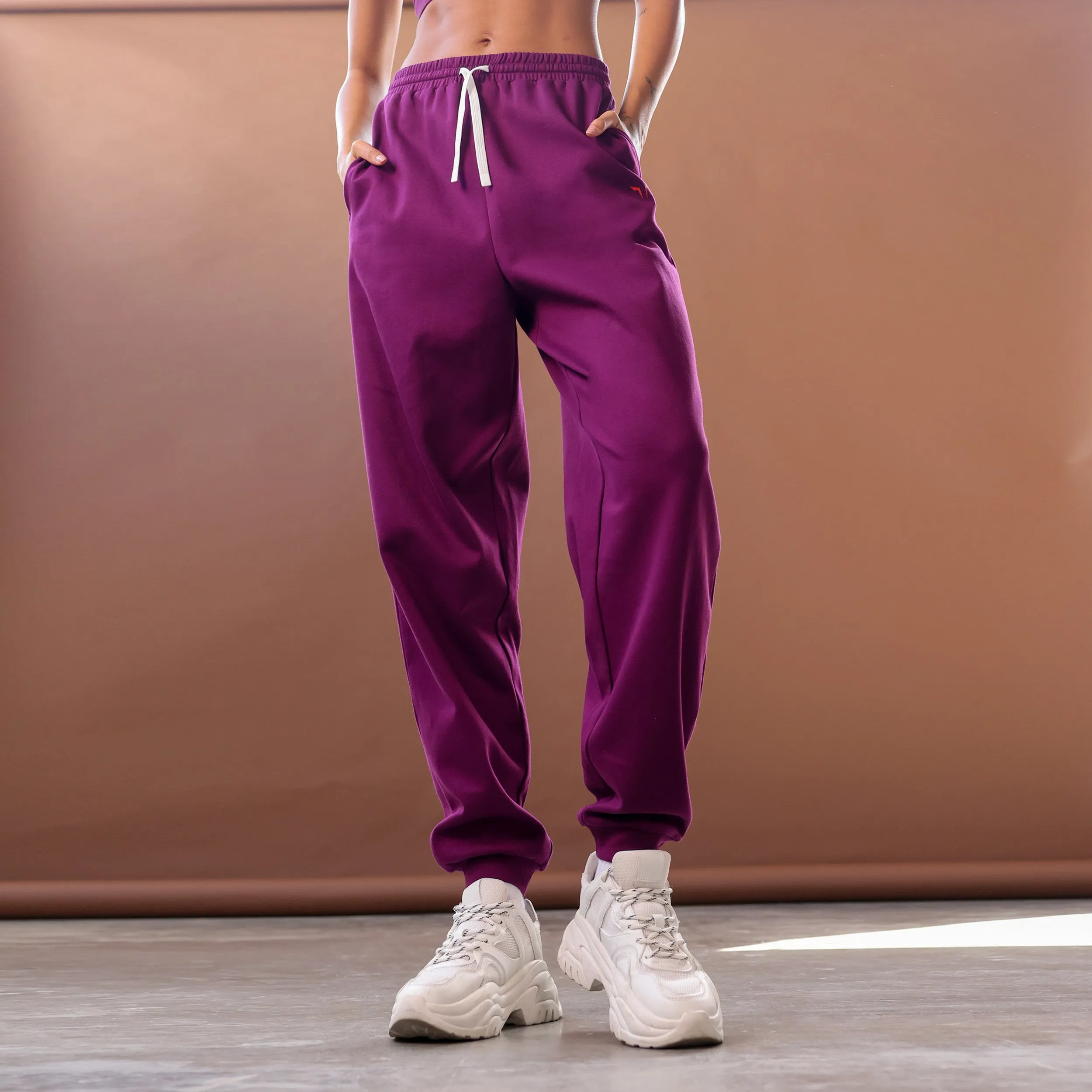 Core Oversized Sweatpants - Dark Purple