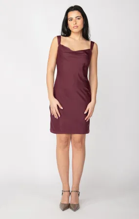 Cowl Neck Mini Dress