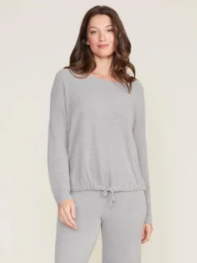 CozyChic Ultra Lite Slouchy Pullover Dove Gray