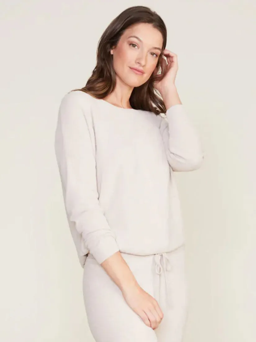 CozyChic Ultra Lite Slouchy Pullover Stone