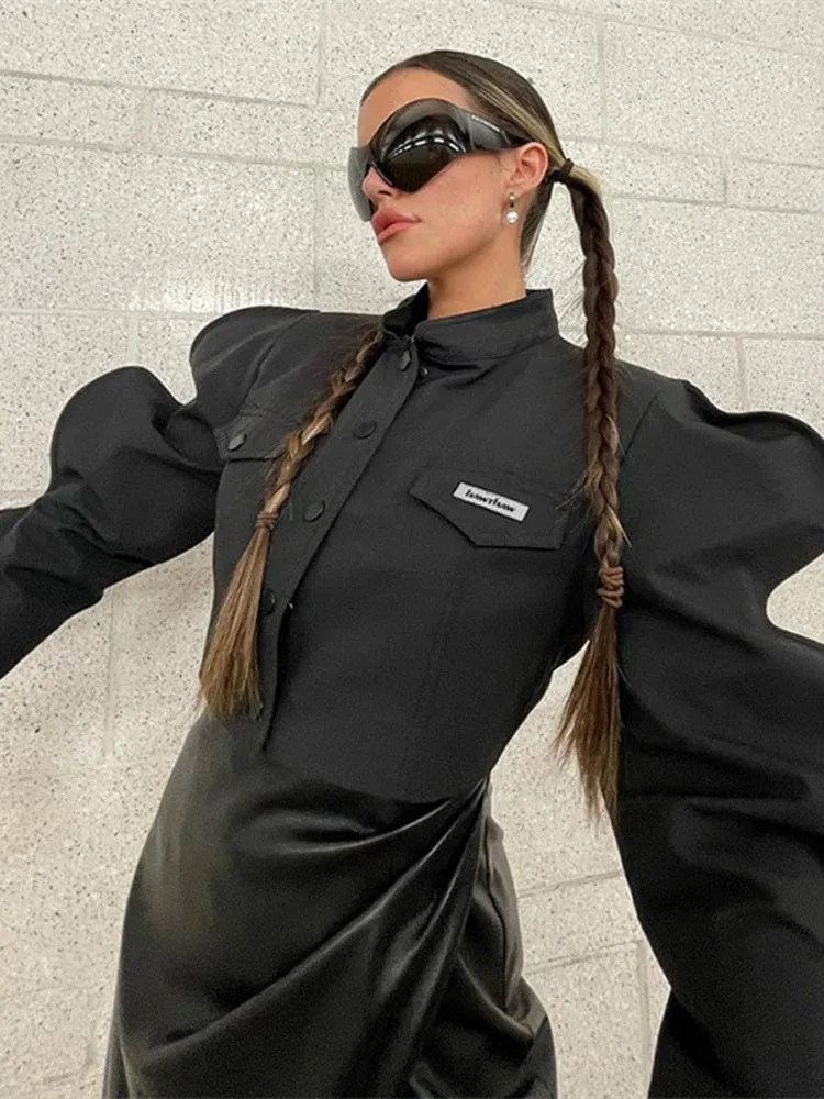 CRAZY-WAVY Crop Jacket